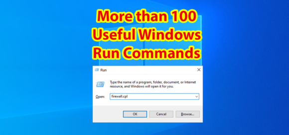 Windows Run Commands